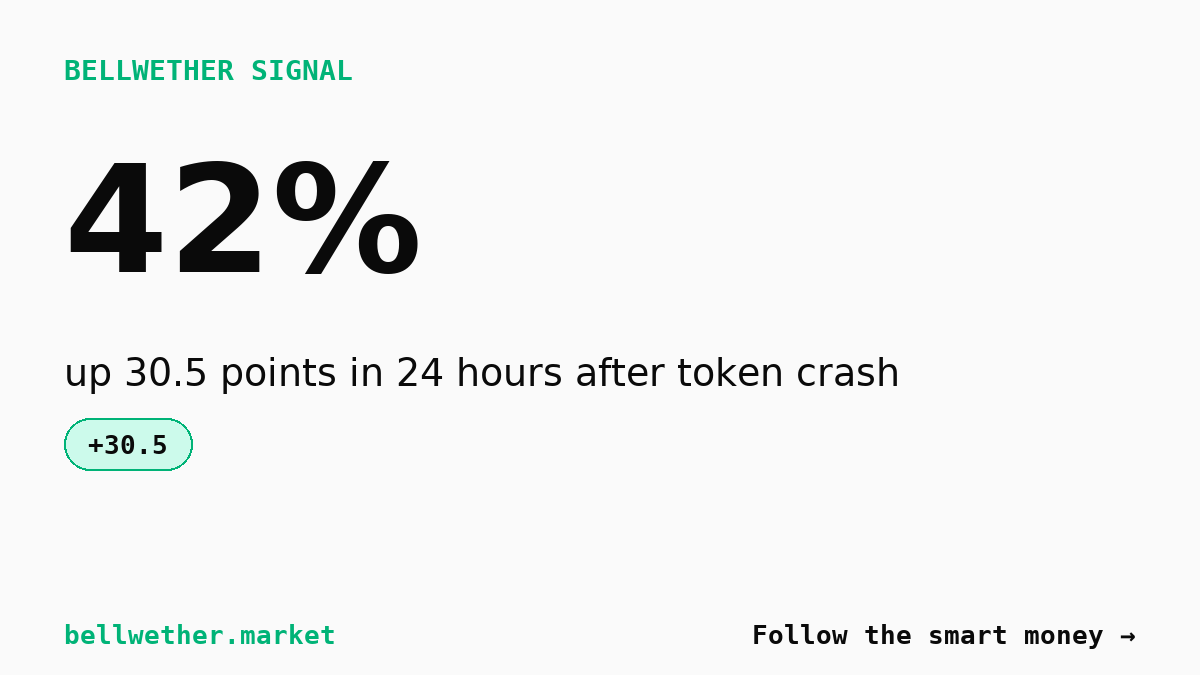 LAPTOP memecoin market reprices 30 points higher on crash aftermath